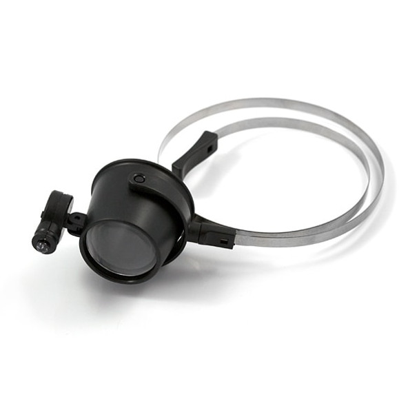 Illuminated Monocle Magnifier, LED, 10x Magnification