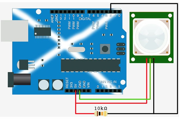 Arduino and PIR Motion Sensor HookUp Guide