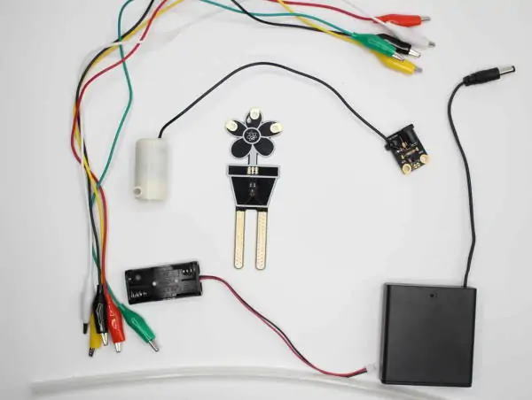 contents of plant watering kit for microbit