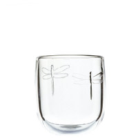 Dragonfly Clear Glass Tumblers – Set of 6