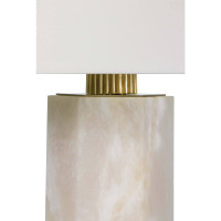 Gear Alabaster Table Lamp - Lamp Base Detail | Bone & Brass