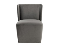 Amita Wheeled Piccolo Pebble Dining Chair