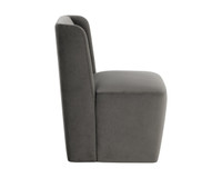 Amita Wheeled Piccolo Pebble Dining Chair