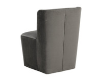 Amita Wheeled Piccolo Pebble Dining Chair