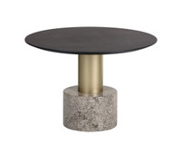 Monaco Gold - Grey Marble / Charcoal Grey Coffee Table