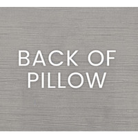 Back of the Suit Yourself Blue Mist Throw Pillow, showing the textured polyester fabric.