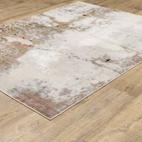 Caravan Beige & Copper Contemporary Rug, view 3