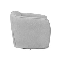 Garrison Swivel Dove Grey Lounge Chair, view 4