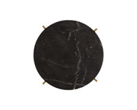 Anak End Black Marble Table