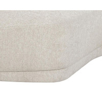 Soraya Curved Dove Cream Sofa, view 3