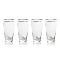Campolli Tapered Highball Glasses, Set of 4 - Glass Side View | Bone & Brass