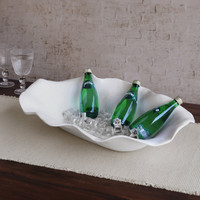 Vida Nube Extra Large Oval Centerpiece (White), view 7