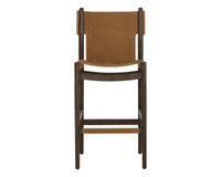 Argus Barstool Nubuck Caramel Leather
