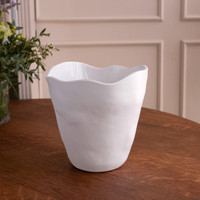 Vida Nube Champagne Bucket White - Bucket Side View | Bone & Brass