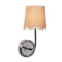Ariel Polished Nickel Sconce, view 2