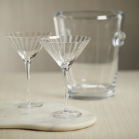 Madden Optic Martini Glasses, Set 4 - Glass Detail | Bone & Brass
