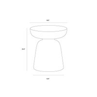 Lucida End Black Table, view 6