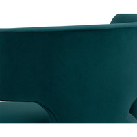 Isidore Meg Teal Lounge Chair, view 5