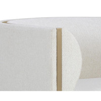 Larron Light Barley & Brushed Gold Armchair, view 3