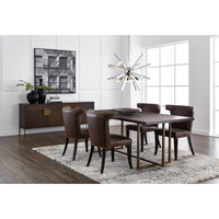 Jade Antique Brass - Dark Mango - 79" Dining Table, view 2
