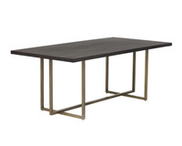 Jade Antique Brass - Dark Mango - 79" Dining Table