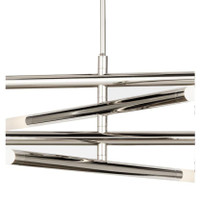 Wick Chandelier Polished Nickel, view 4