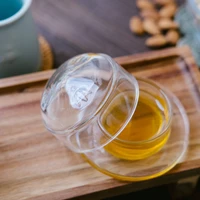 Clear Glass Bee Butter Dish Set, view 4