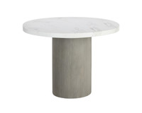 Nicolette Marble Look - Light Grey - 40" Dining Table