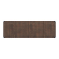 Elon Vintage Cognac Leather Bench, view 6