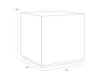 Laros End Dark Emperador Marble Table