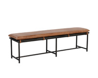 Zancor Gunmetal - Tan Leather Bench