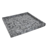 Montara Grey Bone Tray Small | Bone & Brass