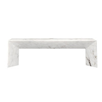Nomad Marble Look - White Bench, view 2