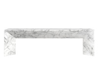 Nomad Marble Look - White Bench