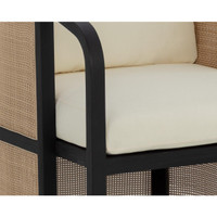 Palermo Charcoal - Stinson Cream Dining Chair