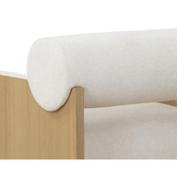 Coburn Rustic Oak - Eclipse White Lounge Chair, view 5