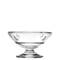 Clear Glass Bee Ice Cream Cups — Set of 6