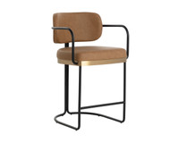 Jalen Milliken Cognac Counter Stool