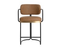 Jalen Milliken Cognac Counter Stool