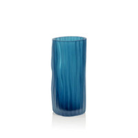 Indigo Blue Glass Vase | Bone & Brass