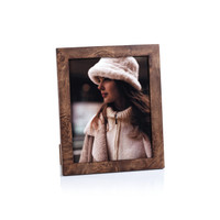 Rosso Burlwood Photo Frame | Bone & Brass