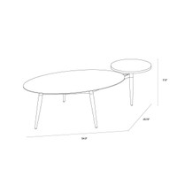 Tuner Oval Coffee Table, view 10