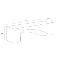 Soma White Bench