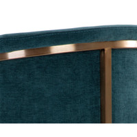 Marris Dining Gold - Danny Teal Armchair, view 5