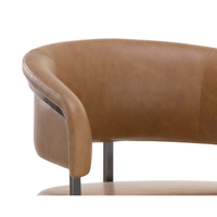 Marris Barstool Gunmetal - Milliken Cognac, view 2