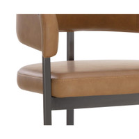Marris Barstool Gunmetal - Milliken Cognac