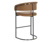 Marris Barstool Gunmetal - Milliken Cognac