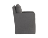 Glenrose Wheeled Dining Effie Smoke Armchair