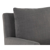 Glenrose Wheeled Dining Effie Smoke Armchair, view 2