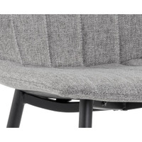 Drew Black - Light Grey Dining Chair